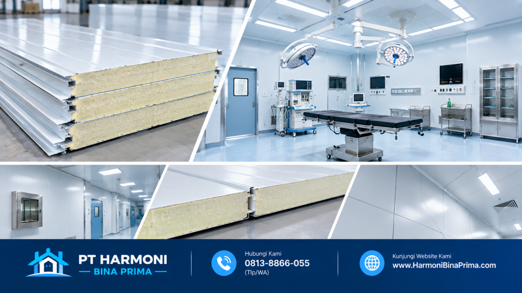 Sandwich panel untuk ruang operasi fasilitas medis