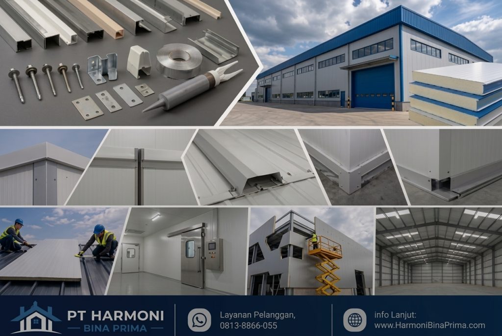 Sandwich panel untuk kebutuhan bangunan industri di Surabaya